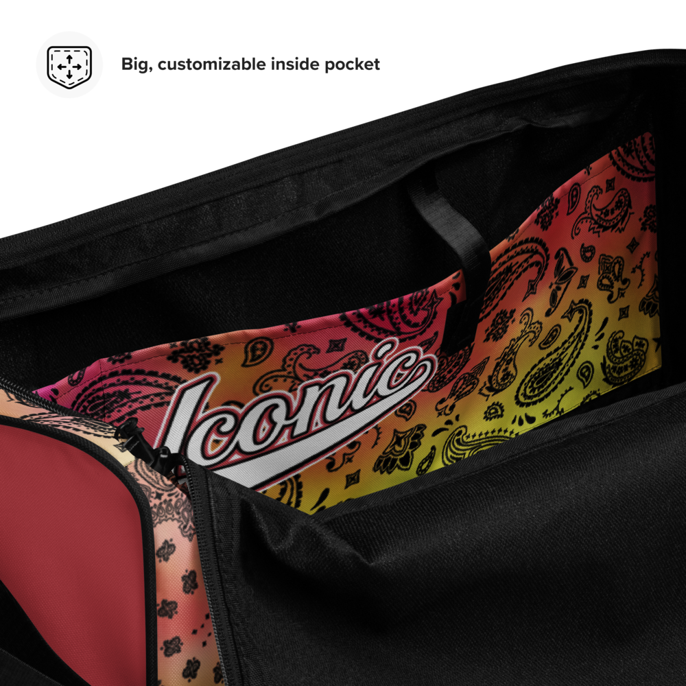ROYAL ICONIC | OG Candy Bandana Tie Dye Paisley Cloud Dye Skate Bag Gang Gang Duffel Bag Pink Lemonade Banana Cabaret Retro Baseball Logo