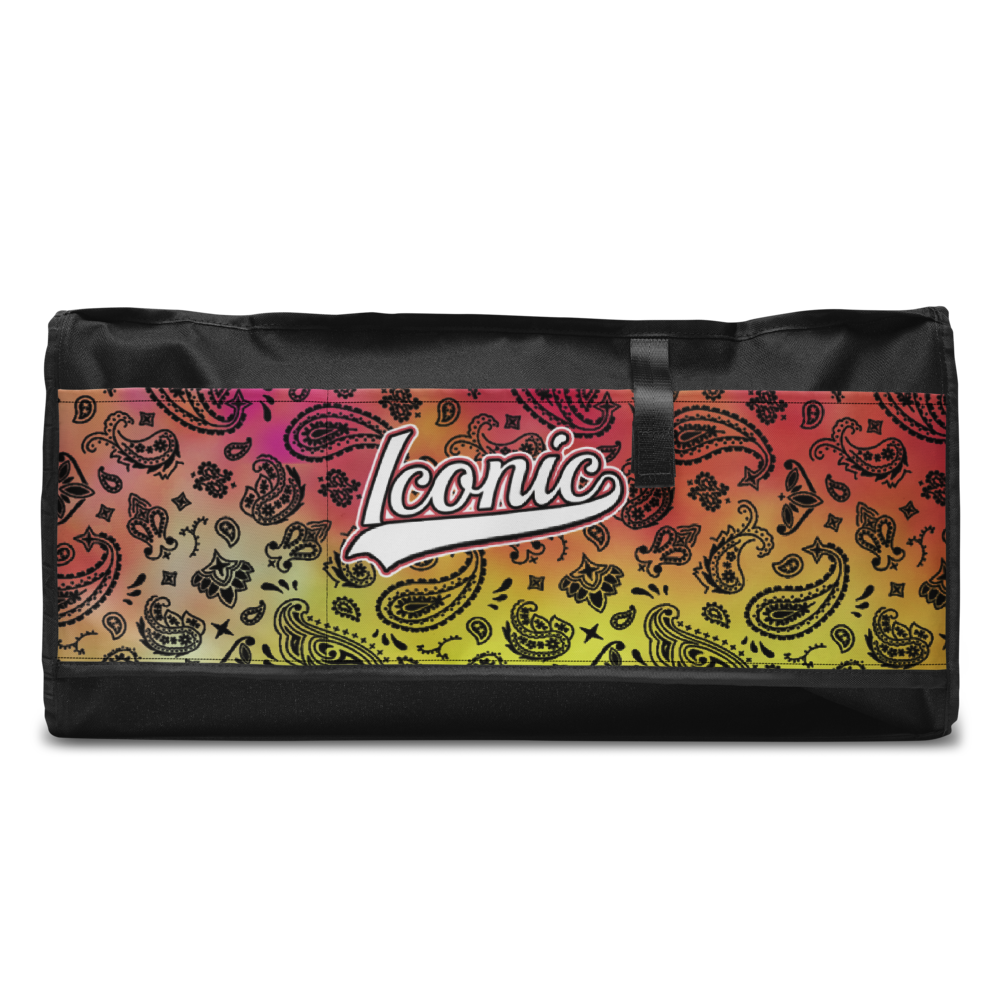 ROYAL ICONIC | OG Candy Bandana Tie Dye Paisley Cloud Dye Skate Bag Gang Gang Duffel Bag Pink Lemonade Banana Cabaret Retro Baseball Logo