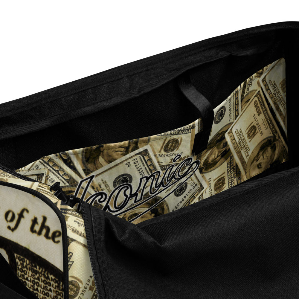 ROYAL ICONIC | The 100 Dollar Duffel Bag Nu Money Iconic MM's Workout Gym Bag GTA Guap Im in my Bag Secure the Bag Pink Money Bag | Classic Cash Bag Variant