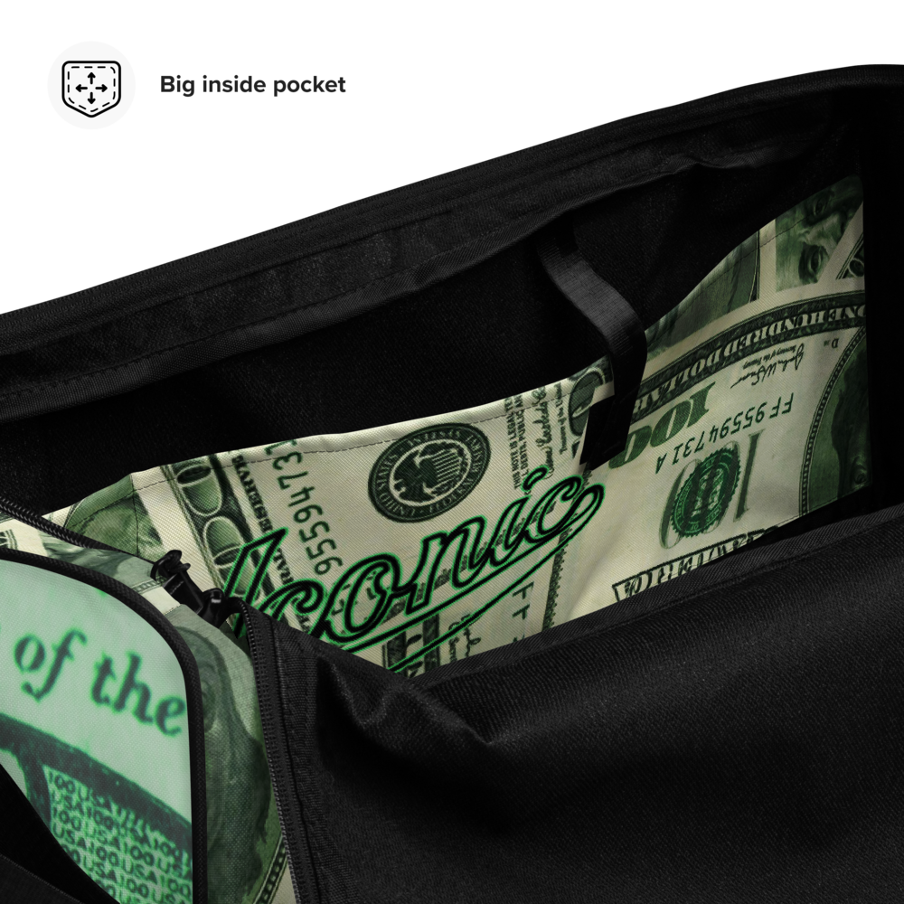 ROYAL ICONIC | The 100 Dollar Duffel Bag Nu Money Iconic MM's Workout Gym Bag GTA Guap Secure the Bag | Digital Greenbacks