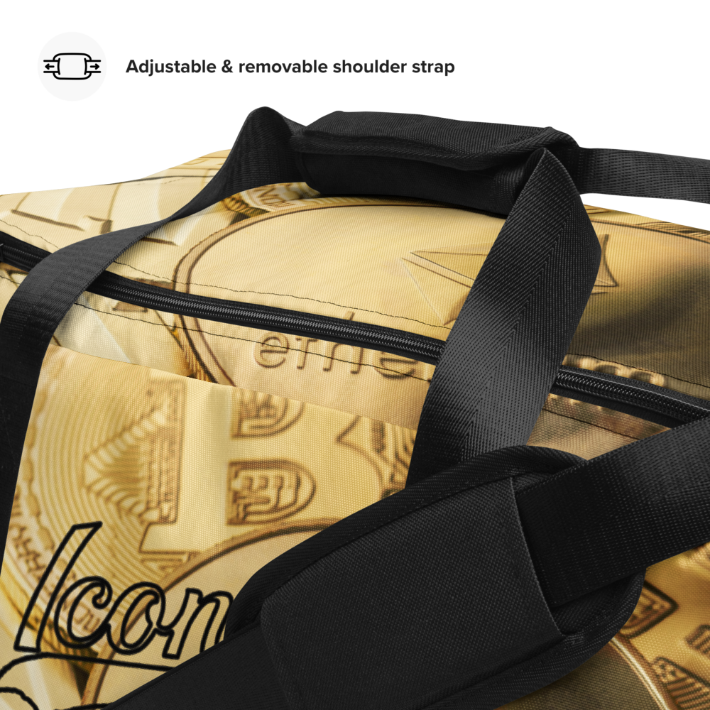 ROYAL ICONIC | Bitcoin Billionaire Money Manifest Duffle Bag The New Economy Iconic BB's Crypto Cash Secure the Bag | Gold Standard Variants