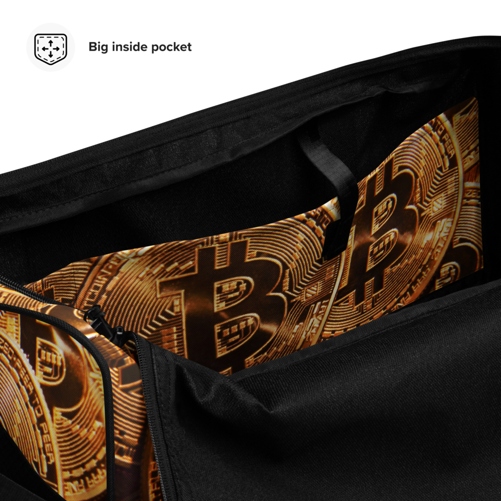 ROYAL ICONIC | Bitcoin Billionaire Money Manifest Duffle Bag The New Economy Iconic BB's Crypto Cash Secure the Bag | Btc Gold Standard Variants