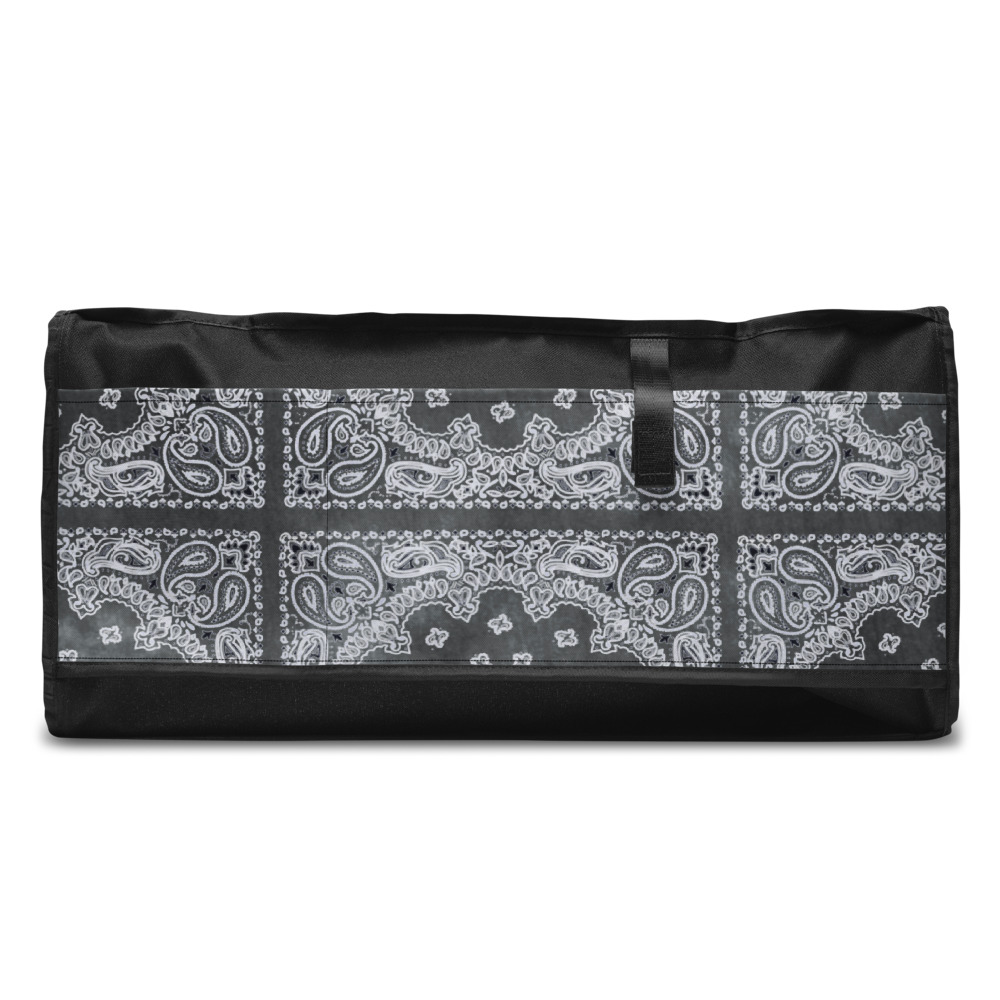 ROYAL ICONIC | Bandana Flag Tie Dye Duffle Bag Dope Azz Gray Wash DUFFEL Bag HueMan Gang Workout Gym Bag Duffle Bag Acid Wash Grey
