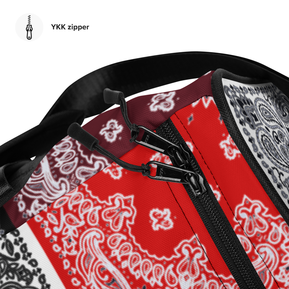 ROYAL ICONIC | Bandana Flag Duffle Bag Color Block Carousel Dope Azz DUFFEL Bag HueMan Gang Workout Gym Bag Carousel 2 Autumn Vibez