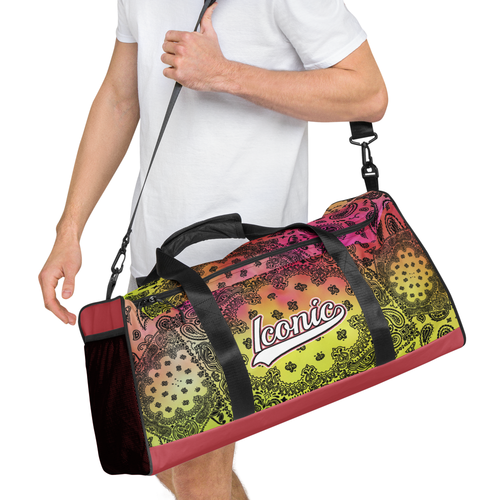 ROYAL ICONIC | OG Candy Bandana Tie Dye Paisley Cloud Dye Skate Bag Gang Gang Duffel Bag Pink Lemonade Banana Cabaret Retro Baseball Logo