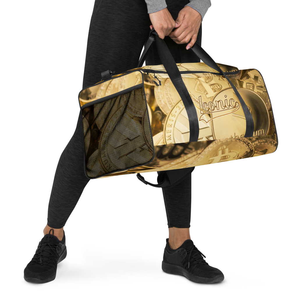 ROYAL ICONIC | Bitcoin Billionaire Money Manifest Duffle Bag The New Economy Iconic BB's Crypto Cash Secure the Bag | Gold Standard Variants