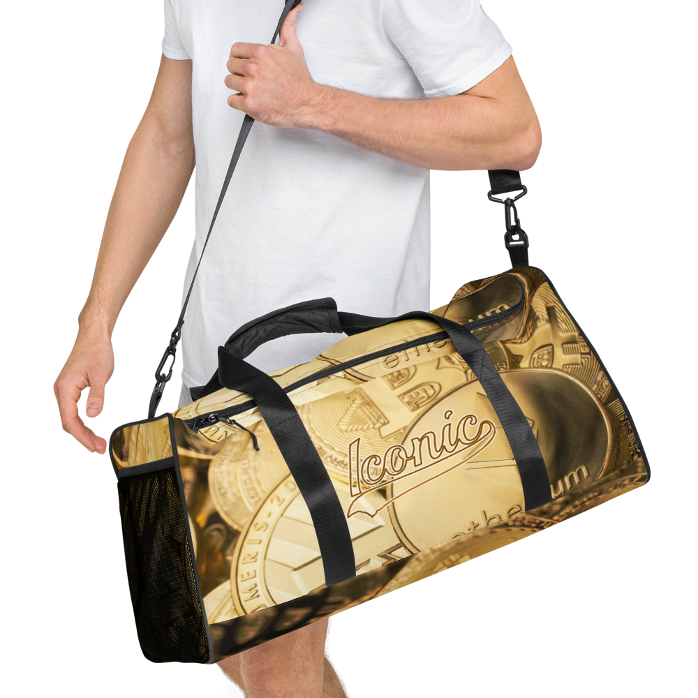 ROYAL ICONIC | Bitcoin Billionaire Money Manifest Duffle Bag The New Economy Iconic BB's Crypto Cash Secure the Bag | Gold Standard Variants