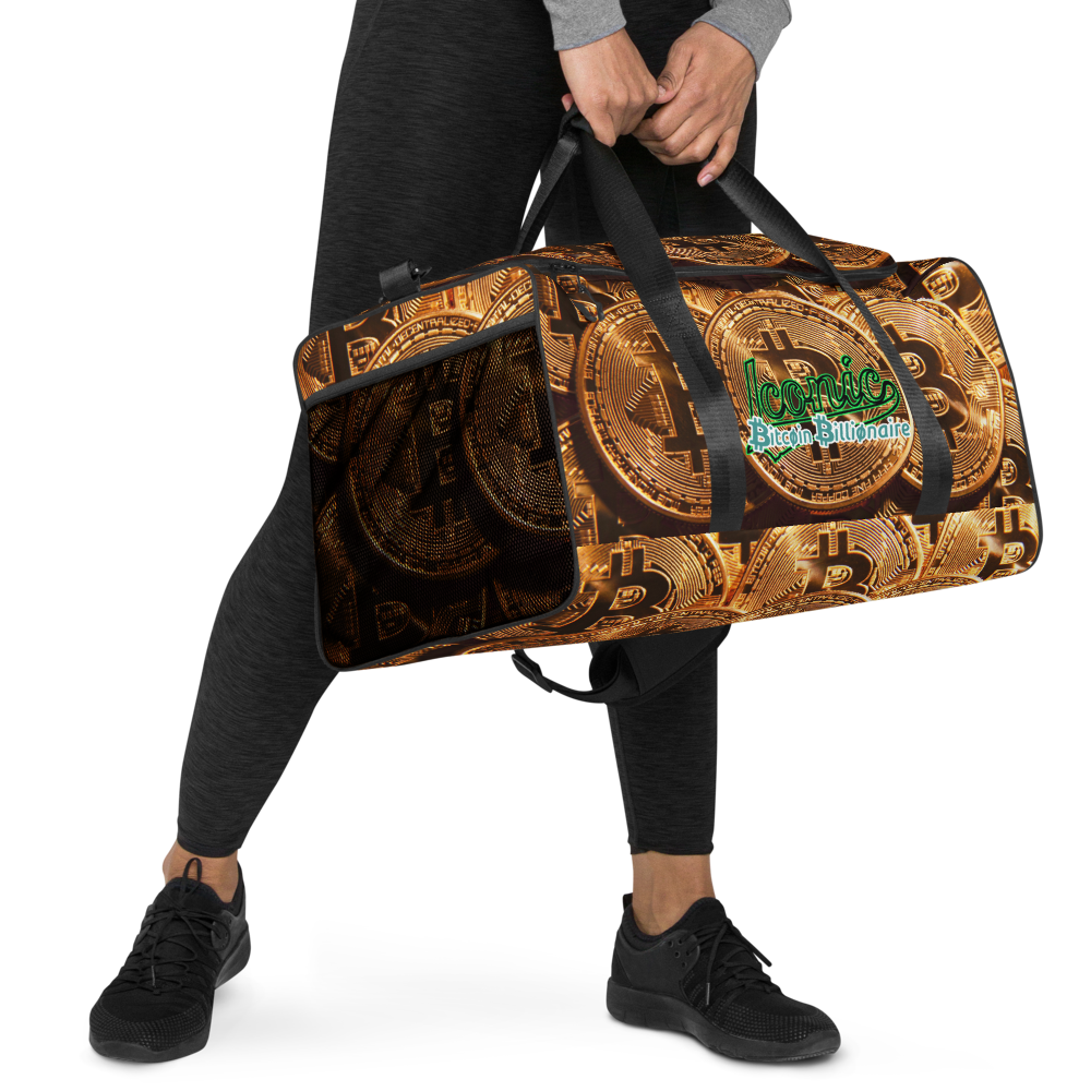 ROYAL ICONIC | Bitcoin Billionaire Money Manifest Duffle Bag The New Economy Iconic BB's Crypto Cash Secure the Bag | Btc Digital Gold Variants