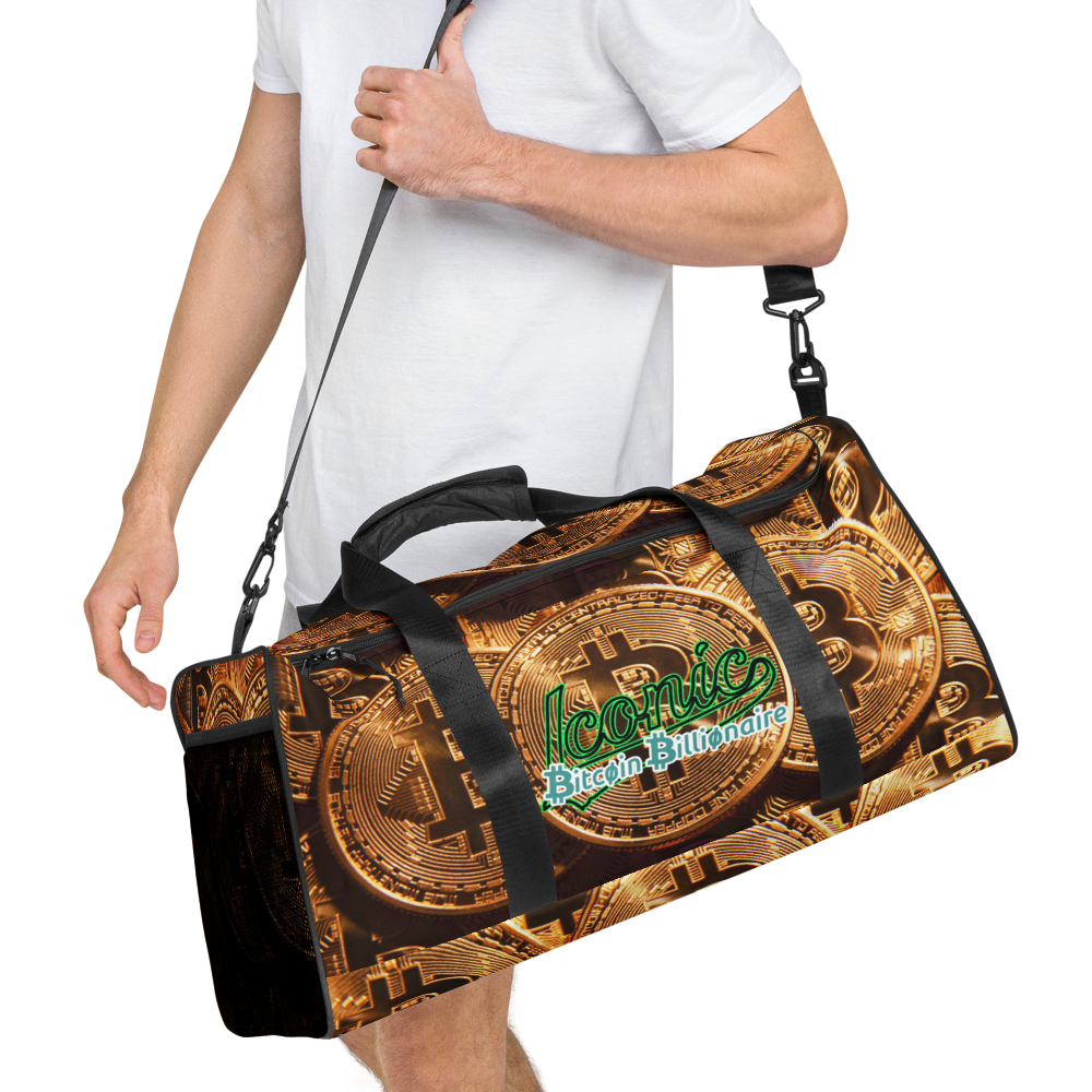 ROYAL ICONIC | Bitcoin Billionaire Money Manifest Duffle Bag The New Economy Iconic BB's Crypto Cash Secure the Bag | Btc Digital Gold Variants