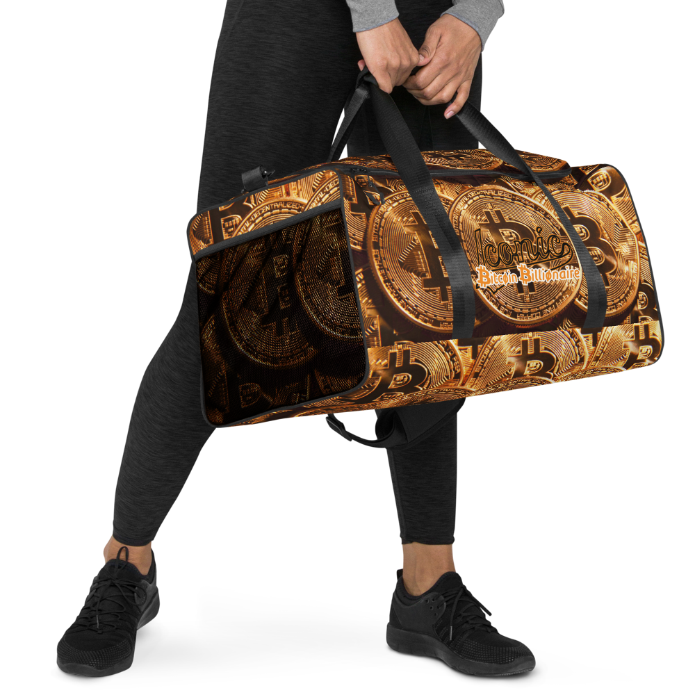 ROYAL ICONIC | Bitcoin Billionaire Money Manifest Duffle Bag The New Economy Iconic BB's Crypto Cash Secure the Bag | Btc Digital Gold Variants
