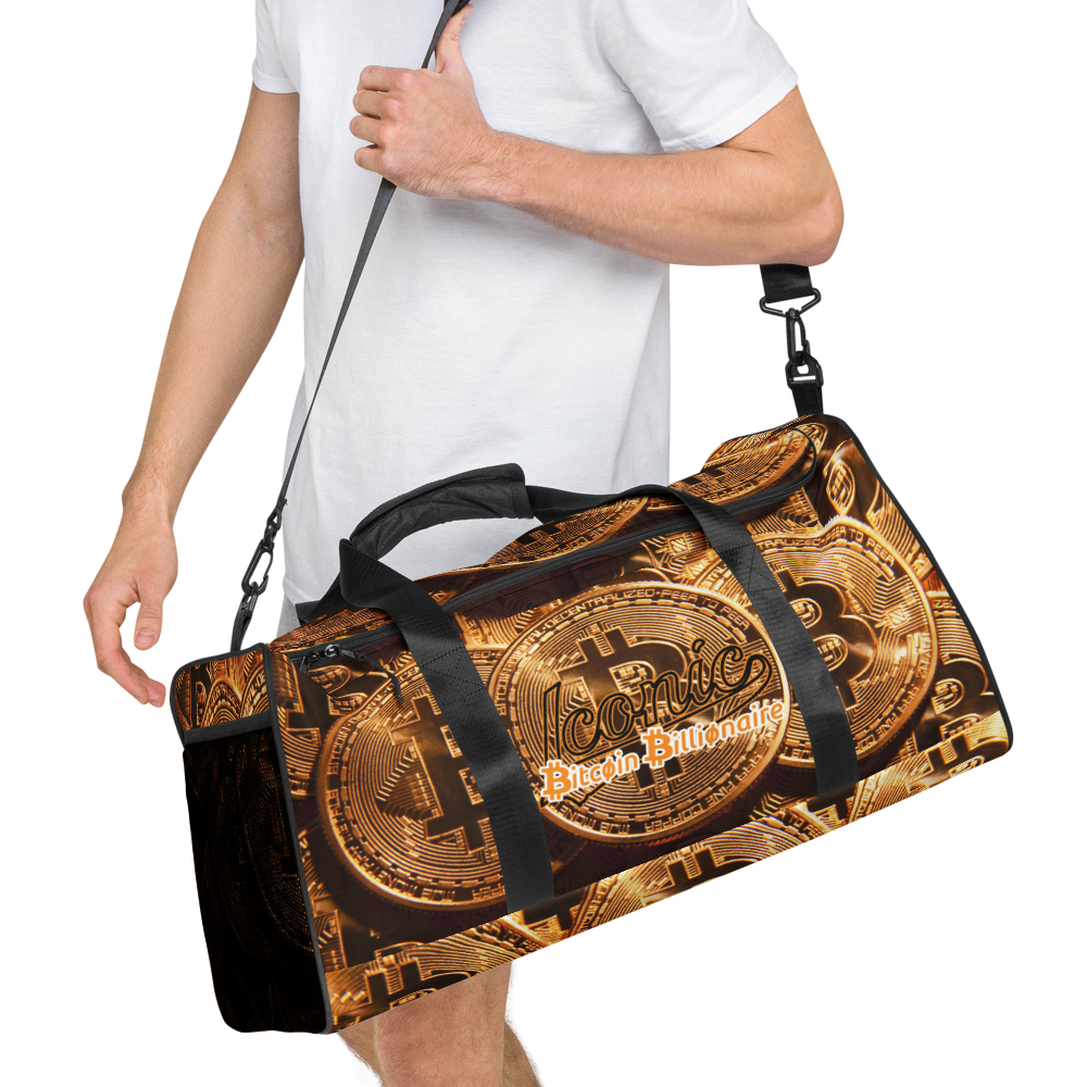 ROYAL ICONIC | Bitcoin Billionaire Money Manifest Duffle Bag The New Economy Iconic BB's Crypto Cash Secure the Bag | Btc Digital Gold Variants