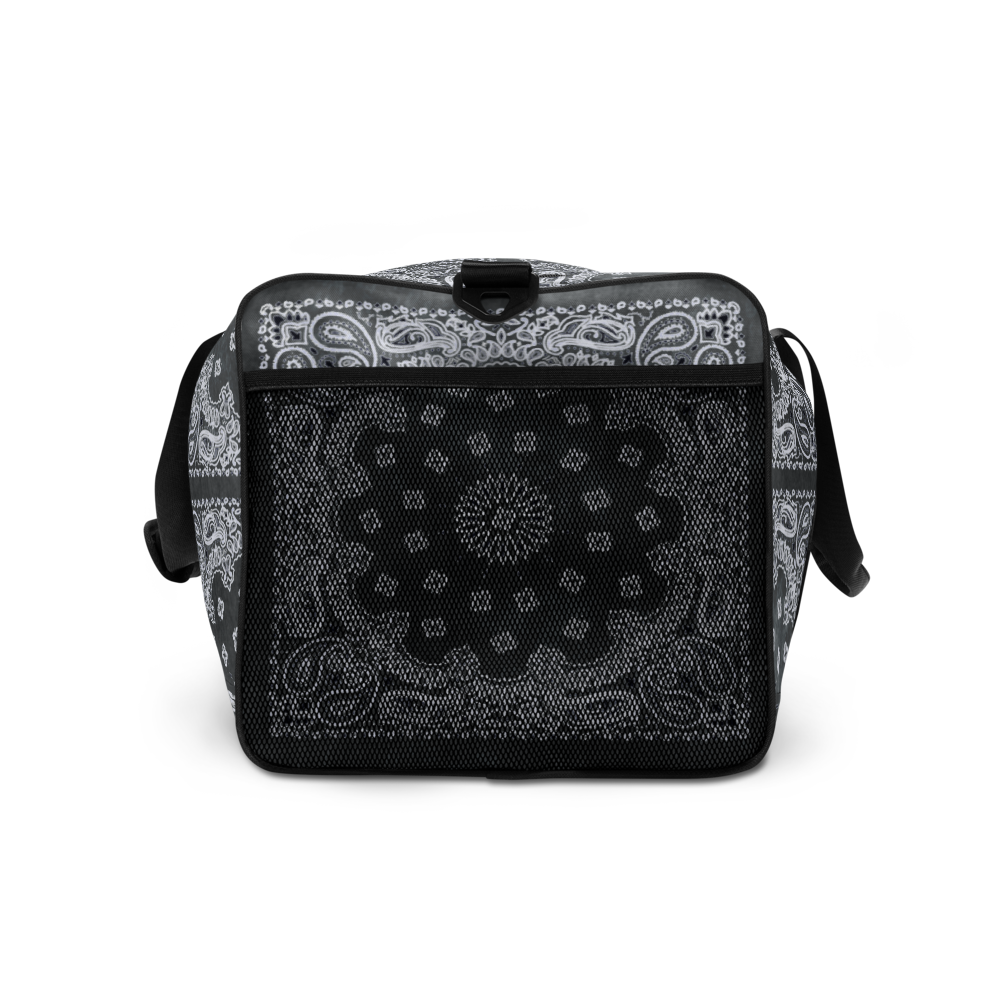 ROYAL ICONIC | Bandana Flag Tie Dye Duffle Bag Dope Azz Gray Wash DUFFEL Bag HueMan Gang Workout Gym Bag Duffle Bag Acid Wash Grey