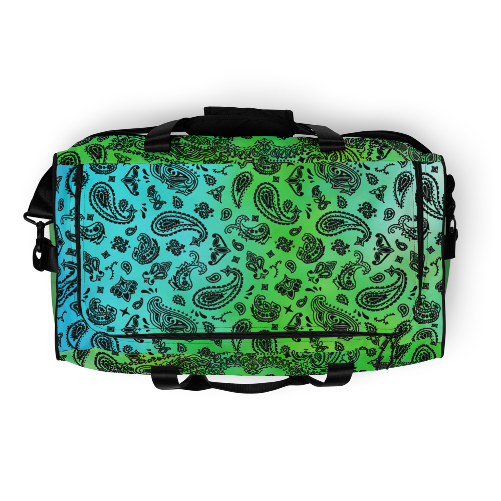 ROYAL ICONIC | OG Candy Bandana Tie Dye Paisley Cloud Dye Skate Bag Gang Gang Duffel Bag Teal Alien Eilish Retro Baseball Logo