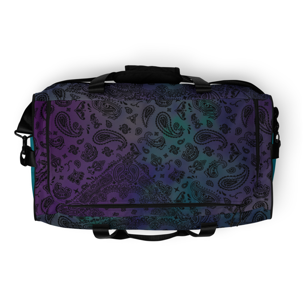 ROYAL ICONIC | OG Candy Bandana Tie Dye Paisley Cloud Dye Skate Bag Gang Gang Duffel Bag Purple Hendrixx Retro Baseball Logo