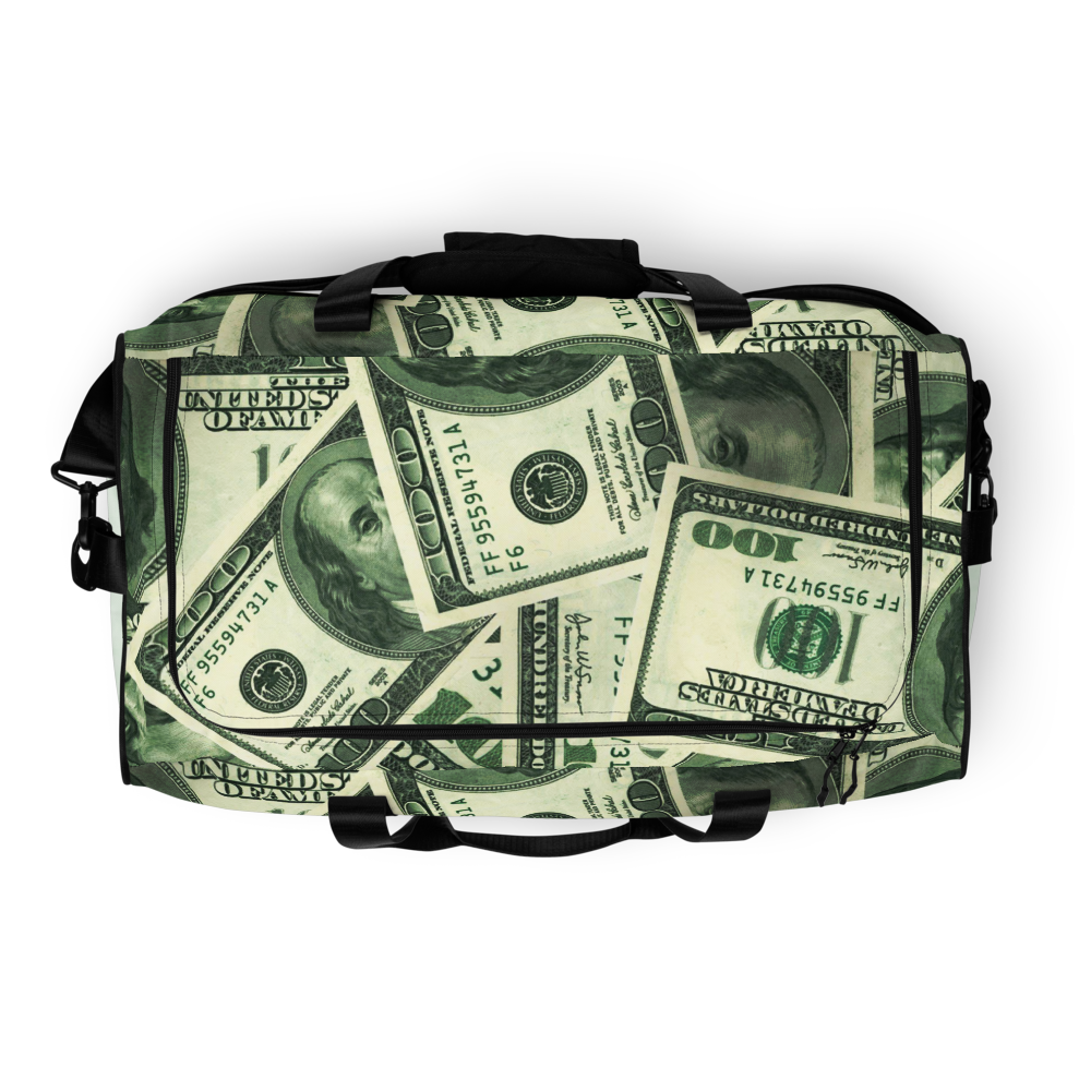 ROYAL ICONIC | The 100 Dollar Duffel Bag Nu Money Iconic MM's Workout Gym Bag GTA Guap Secure the Bag | Digital Greenbacks