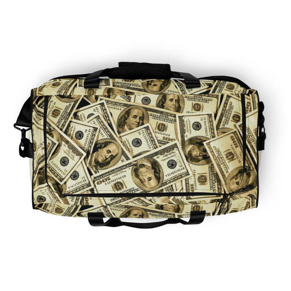 ROYAL ICONIC | The 100 Dollar Duffel Bag Nu Money Iconic MM's Workout Gym Bag GTA Guap Im in my Bag Secure the Bag Pink Money Bag | Classic Cash Bag Variant