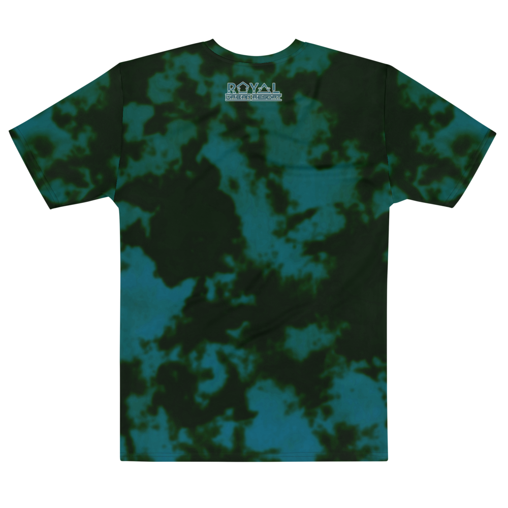 CRXWN | ROYAL Urban Resort 2021 | Royal Drip | D4L By Any Means Trippy 60s Acid Wash Jersey Tee Pixel Shades Gold Pharaoh Teal