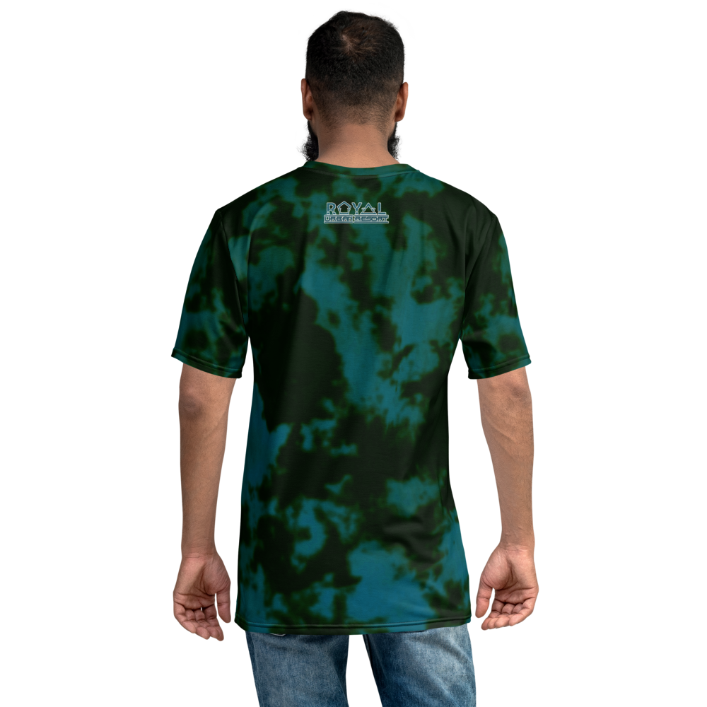 CRXWN | ROYAL Urban Resort 2021 | Royal Drip | D4L By Any Means Trippy 60s Acid Wash Jersey Tee Pixel Shades Gold Pharaoh Teal