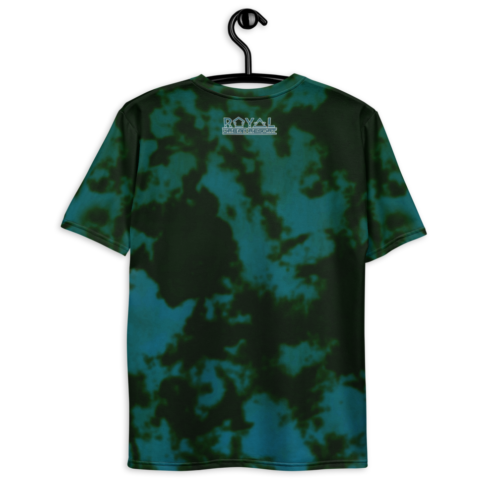 CRXWN | ROYAL Urban Resort 2021 | Royal Drip | D4L By Any Means Trippy 60s Acid Wash Jersey Tee Pixel Shades Gold Pharaoh Teal
