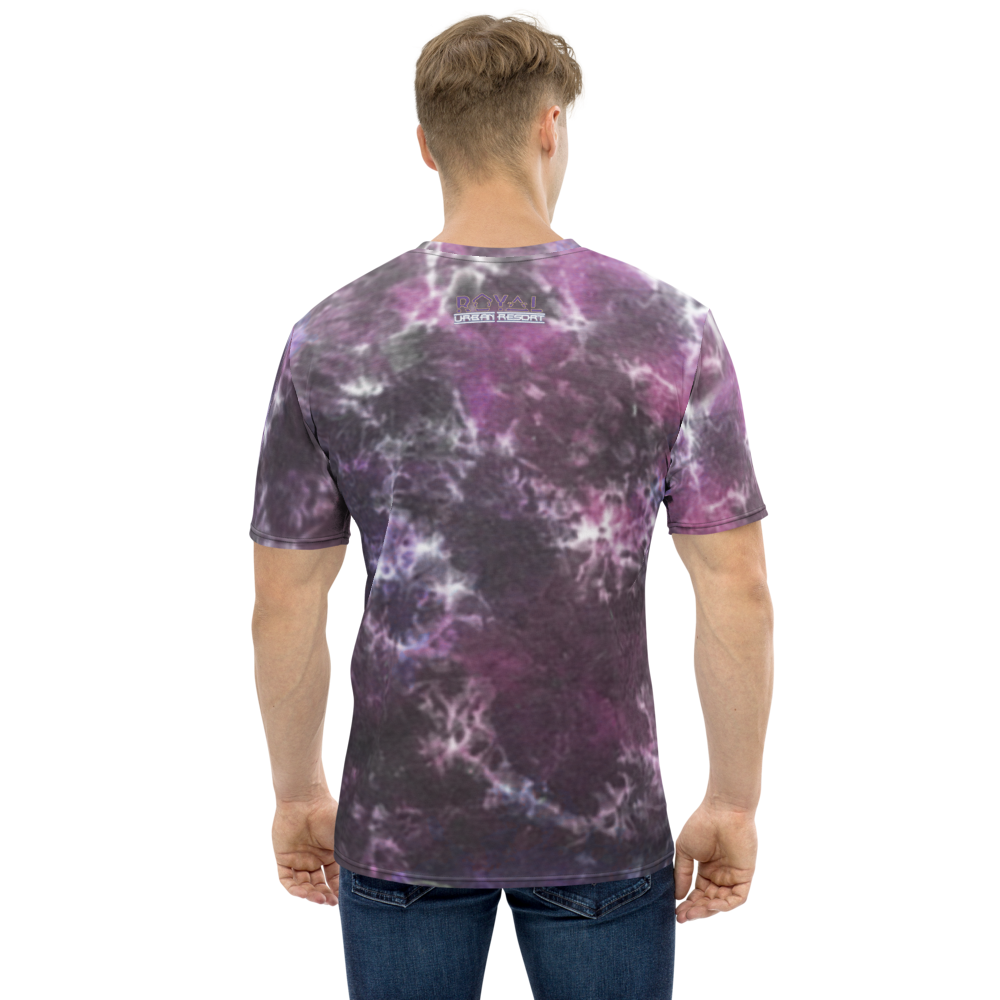 CRXWN | Royal Urban Resort | Trippy Drippy D4L By Any Means Bleach Acid Wash Unisex Jersey Tee Royal Wave CMFT PSG Purple Acid Wash
