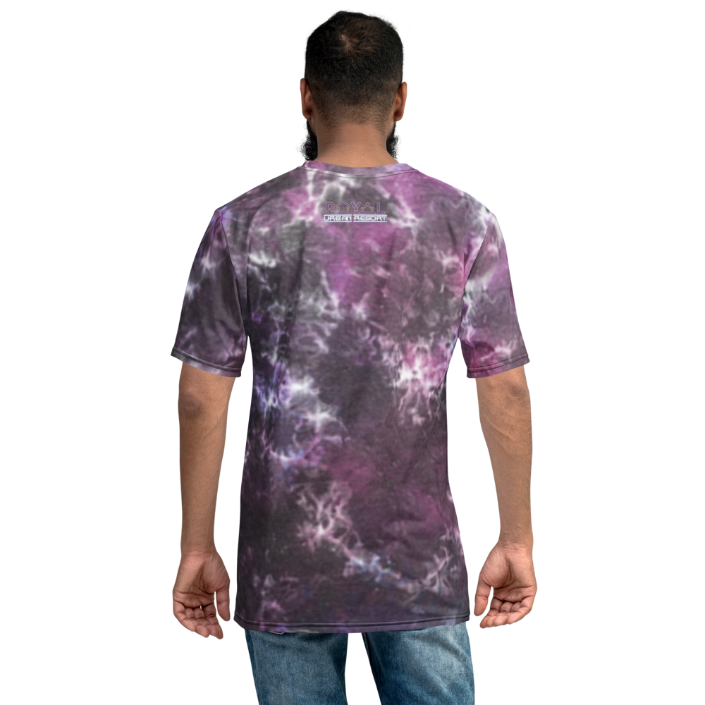 CRXWN | Royal Urban Resort | Trippy Drippy D4L By Any Means Bleach Acid Wash Unisex Jersey Tee Royal Wave CMFT PSG Purple Acid Wash