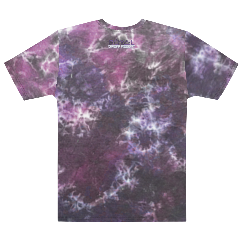 CRXWN | Royal Urban Resort | Trippy Drippy D4L By Any Means Bleach Acid Wash Unisex Jersey Tee Golden Wave CMFT PSG Purple Acid Wash