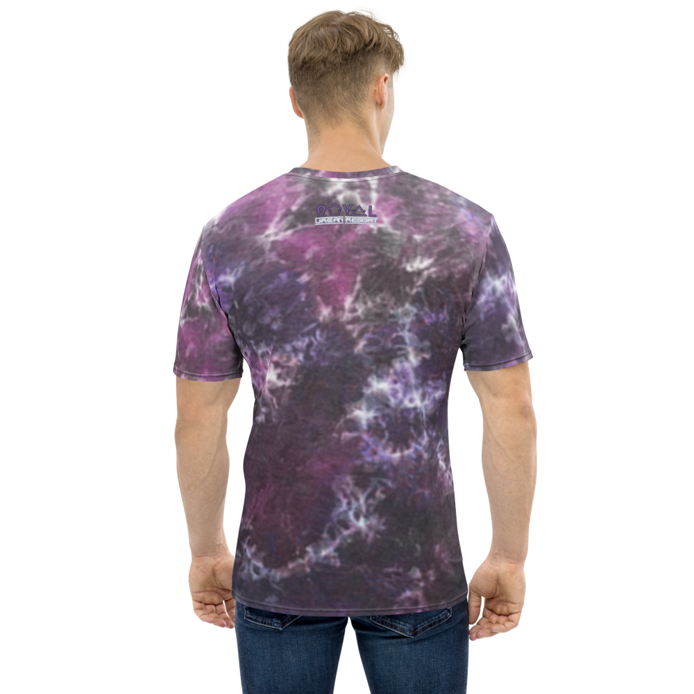 CRXWN | Royal Urban Resort | Trippy Drippy D4L By Any Means Bleach Acid Wash Unisex Jersey Tee Golden Wave CMFT PSG Purple Acid Wash