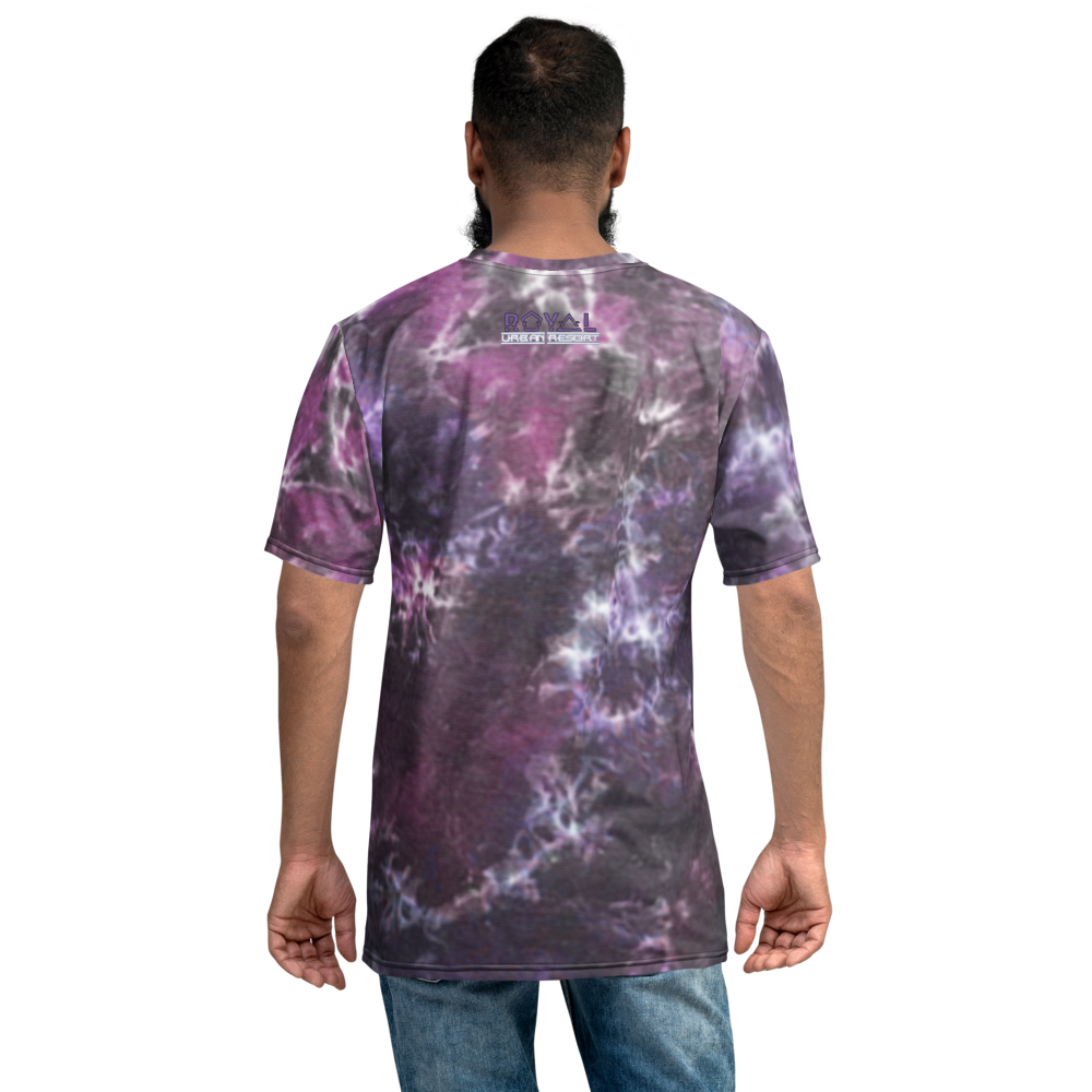 CRXWN | Royal Urban Resort | Trippy Drippy D4L By Any Means Bleach Acid Wash Unisex Jersey Tee Golden Wave CMFT PSG Purple Acid Wash