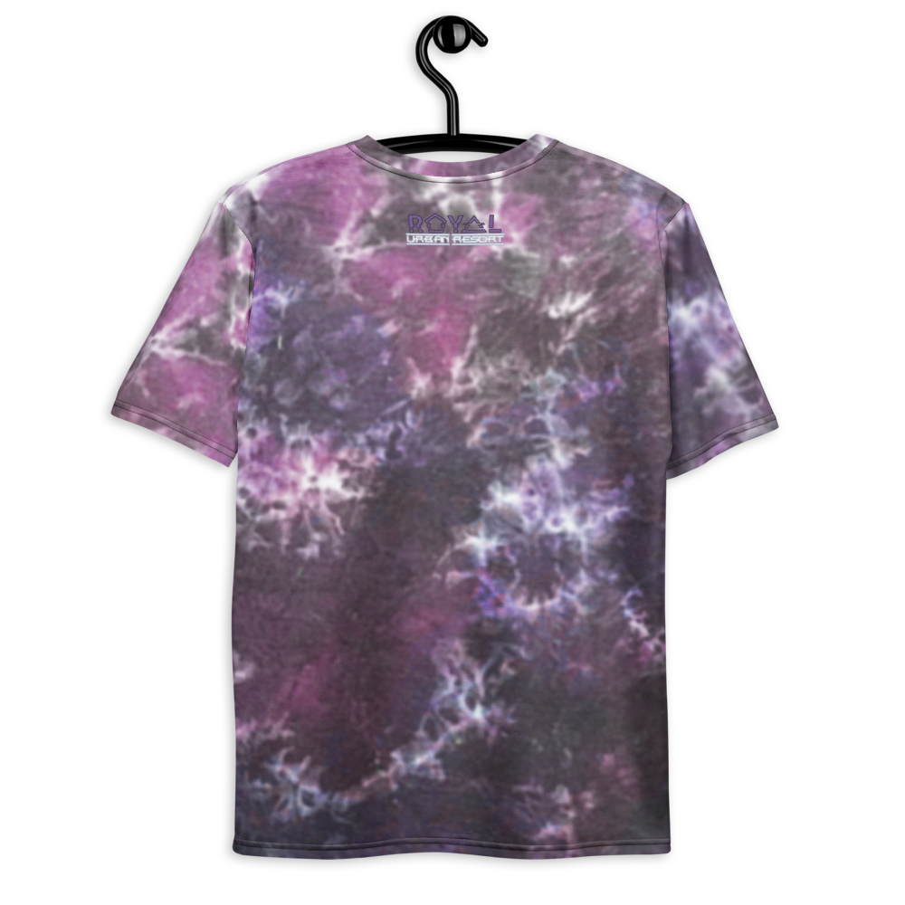CRXWN | Royal Urban Resort | Trippy Drippy D4L By Any Means Bleach Acid Wash Unisex Jersey Tee Golden Wave CMFT PSG Purple Acid Wash