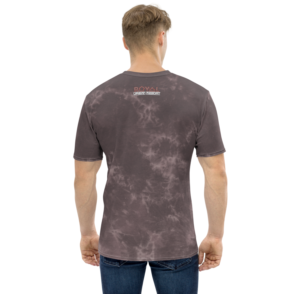 CRXWN | Royal Urban Resort | Trippy Drippy D4L By Any Means Bleach Acid Wash Unisex Jersey Tee Golden Wave Taupe Haze Acid Wash