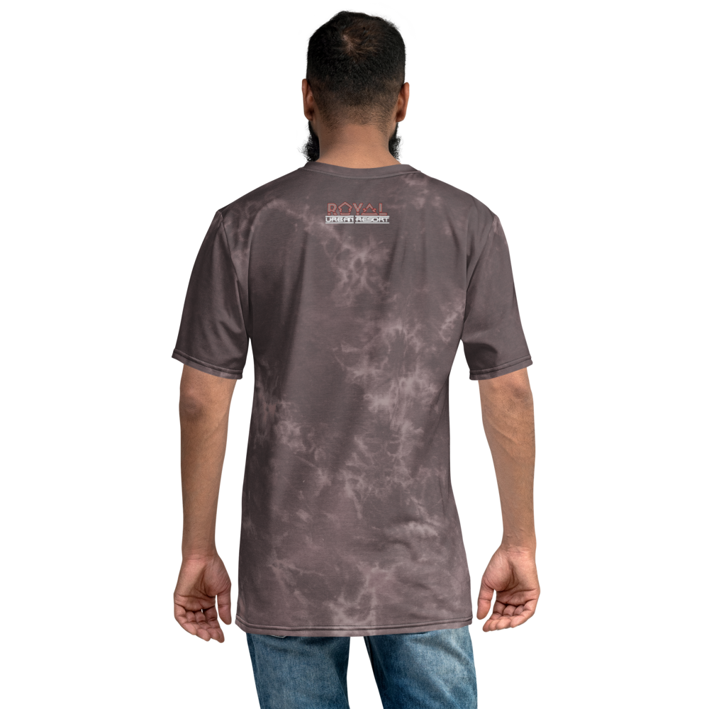 CRXWN | Royal Urban Resort | Trippy Drippy D4L By Any Means Bleach Acid Wash Unisex Jersey Tee Golden Wave Taupe Haze Acid Wash