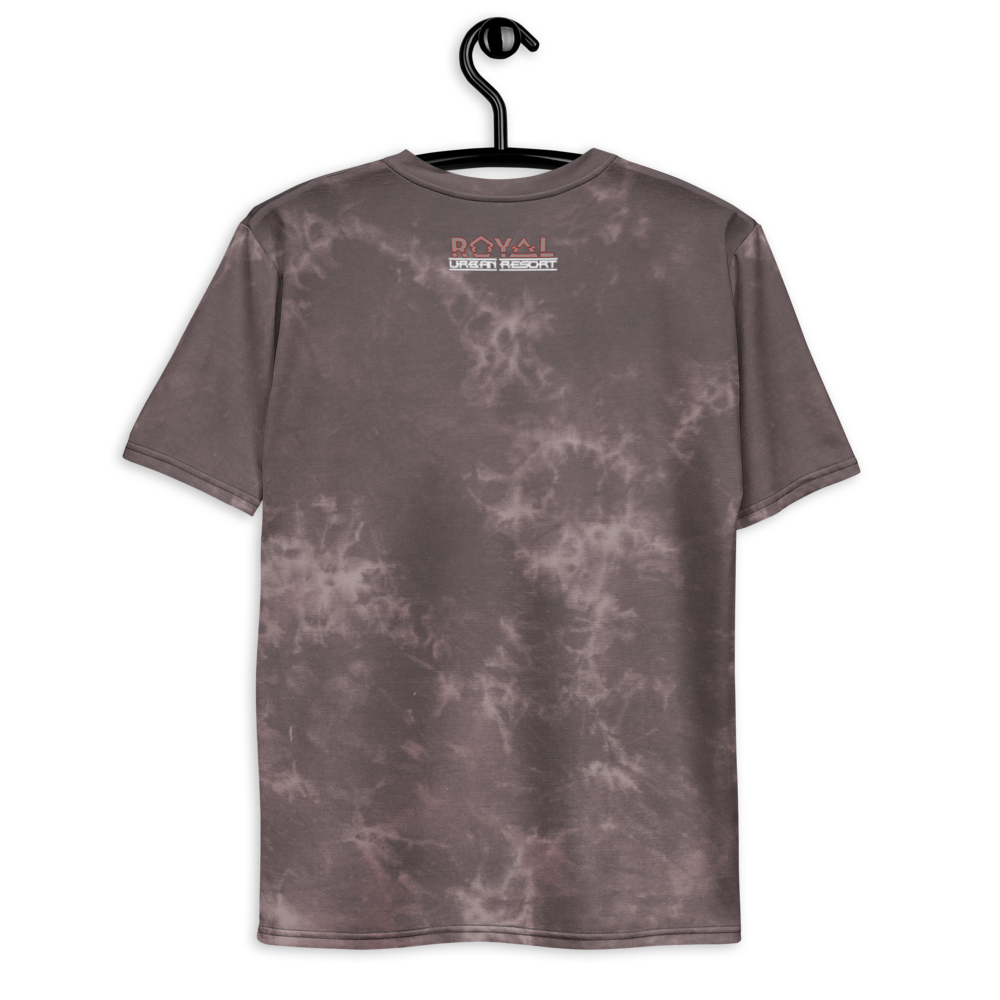 CRXWN | Royal Urban Resort | Trippy Drippy D4L By Any Means Bleach Acid Wash Unisex Jersey Tee Golden Wave Taupe Haze Acid Wash