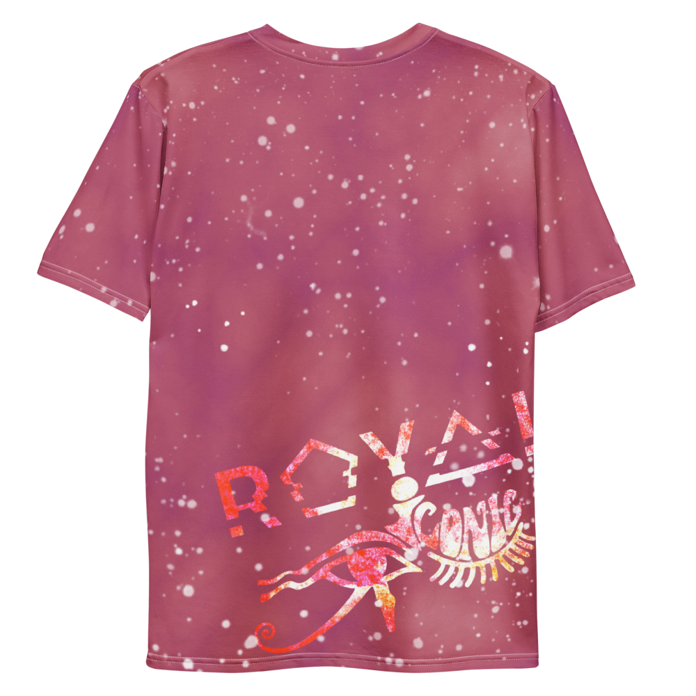 ROYAL ICONIC | Acid Wash Bleach Dye Galaxy Stars Sage & Retrogrades Ladies Crewneck Jersey Tee Pink