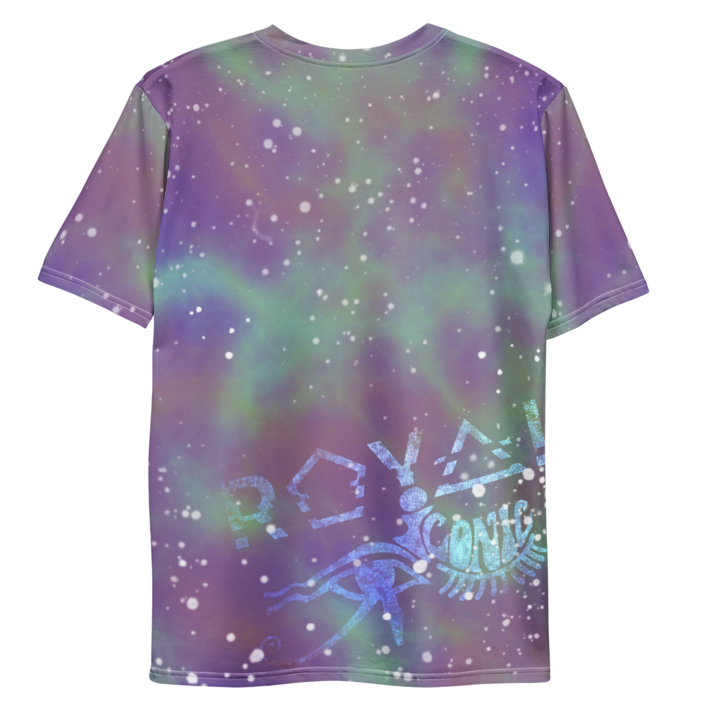 ROYAL ICONIC | Acid Wash Bleach Dye Galaxy Stars Sage & Retrogrades Ladies Unisex Cut Crewneck Jersey Tee Ascend Ether 2