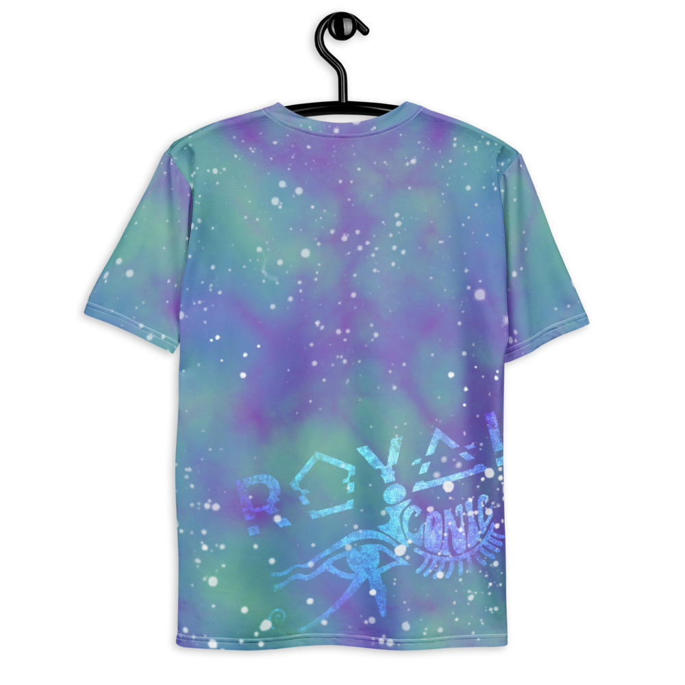 ROYAL ICONIC | Acid Wash Bleach Dye Galaxy Stars Sage & Retrogrades Ladies Unisex Cut Crewneck Jersey Tee Ascend Ether 3