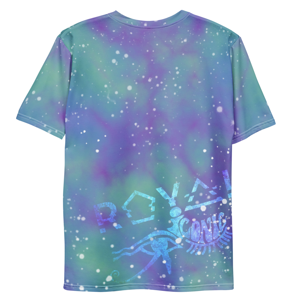 ROYAL ICONIC | Acid Wash Bleach Dye Galaxy Stars Sage & Retrogrades Ladies Unisex Cut Crewneck Jersey Tee Ascend Ether 3