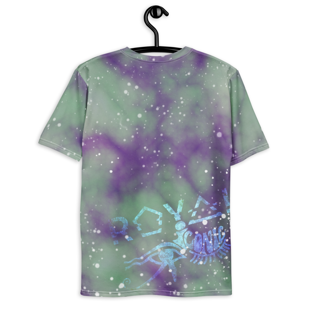 ROYAL ICONIC | Acid Wash Bleach Dye Galaxy Stars Sage & Retrogrades Ladies Unisex Cut Crewneck Jersey Tee Ascend Ether 4