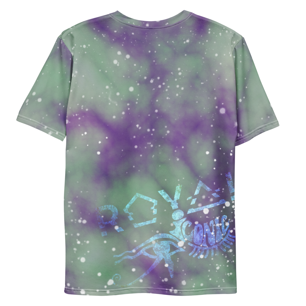 ROYAL ICONIC | Acid Wash Bleach Dye Galaxy Stars Sage & Retrogrades Ladies Unisex Cut Crewneck Jersey Tee Ascend Ether 4