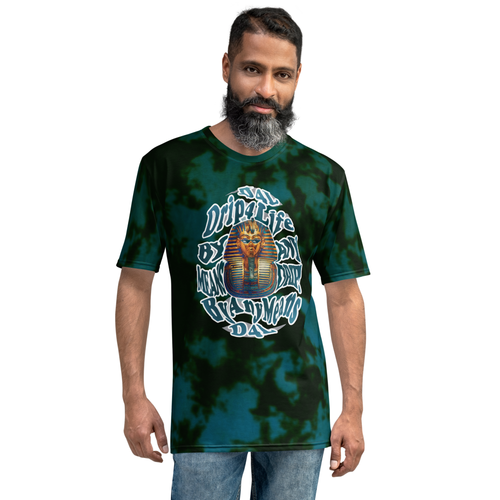CRXWN | ROYAL Urban Resort 2021 | Royal Drip | D4L By Any Means Trippy 60s Acid Wash Jersey Tee Pixel Shades Gold Pharaoh Teal