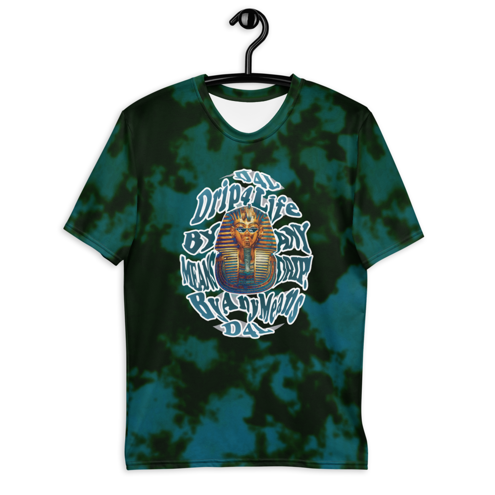 CRXWN | ROYAL Urban Resort 2021 | Royal Drip | D4L By Any Means Trippy 60s Acid Wash Jersey Tee Pixel Shades Gold Pharaoh Teal