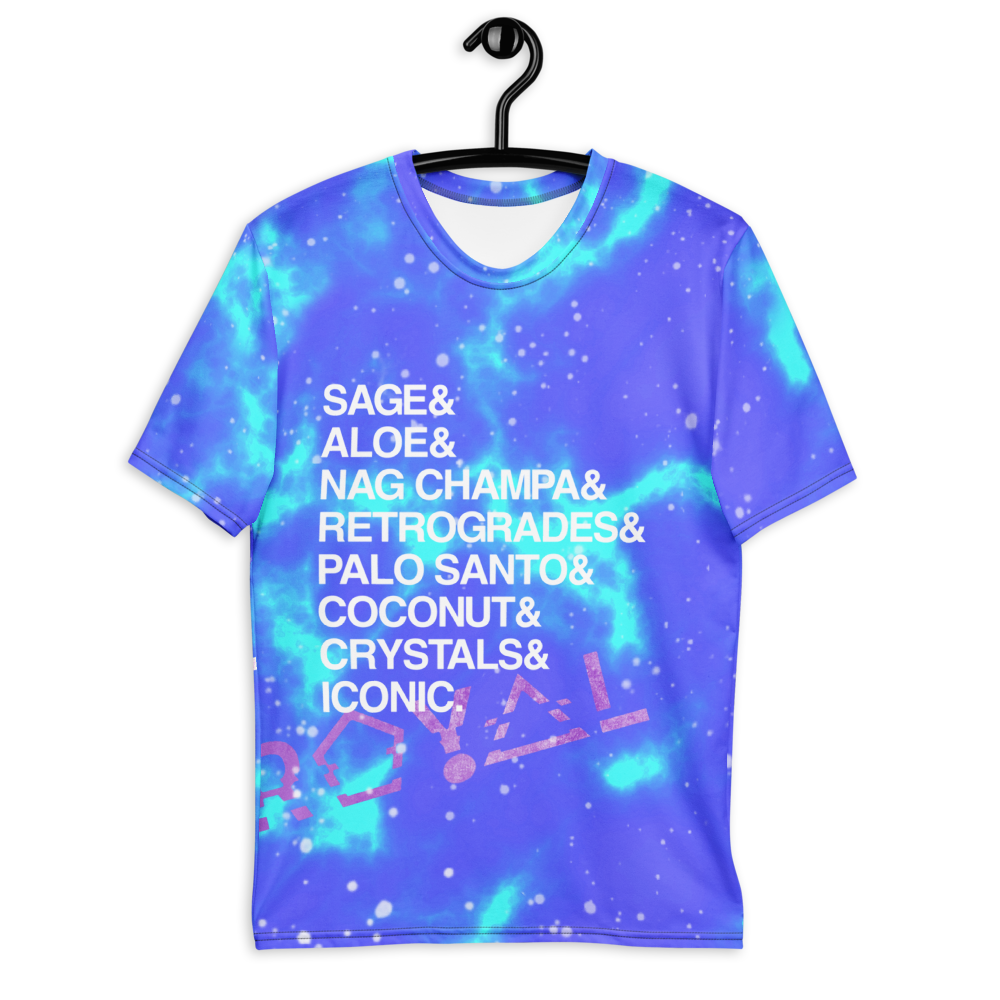 ROYAL ICONIC | Acid Wash Bleach Dye Galaxy Stars Sage & Retrogrades Ladies Crewneck Jersey Tee Mermaid Portals