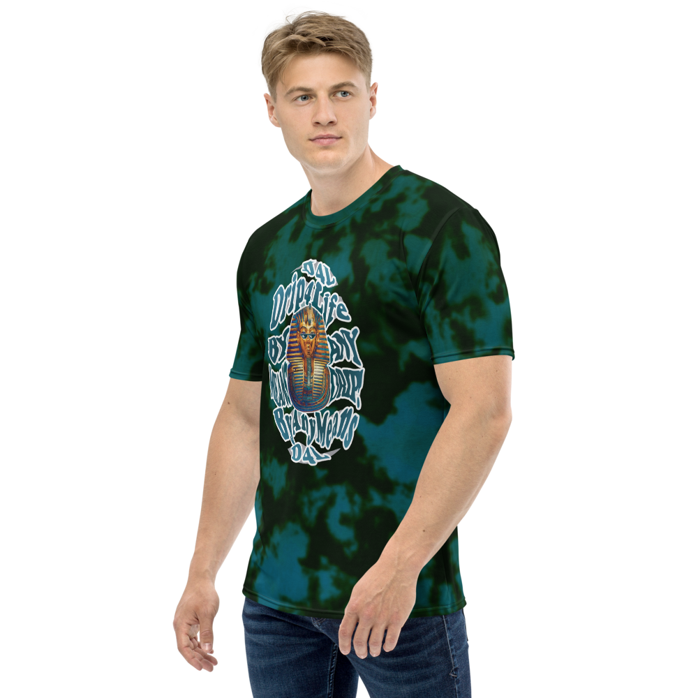CRXWN | ROYAL Urban Resort 2021 | Royal Drip | D4L By Any Means Trippy 60s Acid Wash Jersey Tee Pixel Shades Gold Pharaoh Teal