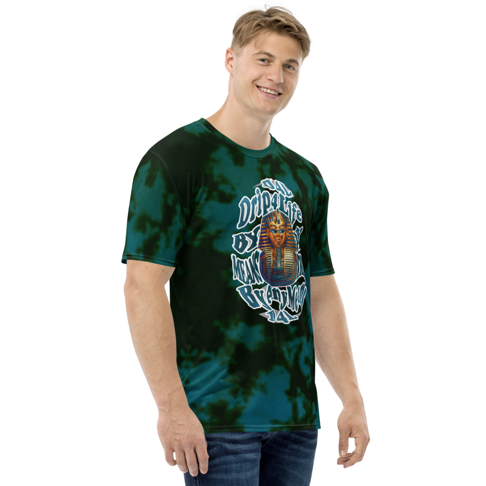 CRXWN | ROYAL Urban Resort 2021 | Royal Drip | D4L By Any Means Trippy 60s Acid Wash Jersey Tee Pixel Shades Gold Pharaoh Teal