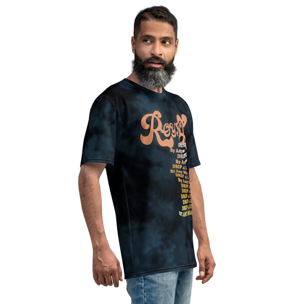 CRXWN | Royal Urban Resort | Trippy Drippy D4L By Any Means Bleach Acid Wash Unisex Jersey Tee Royal Wave 700 Sun Velvet Blue