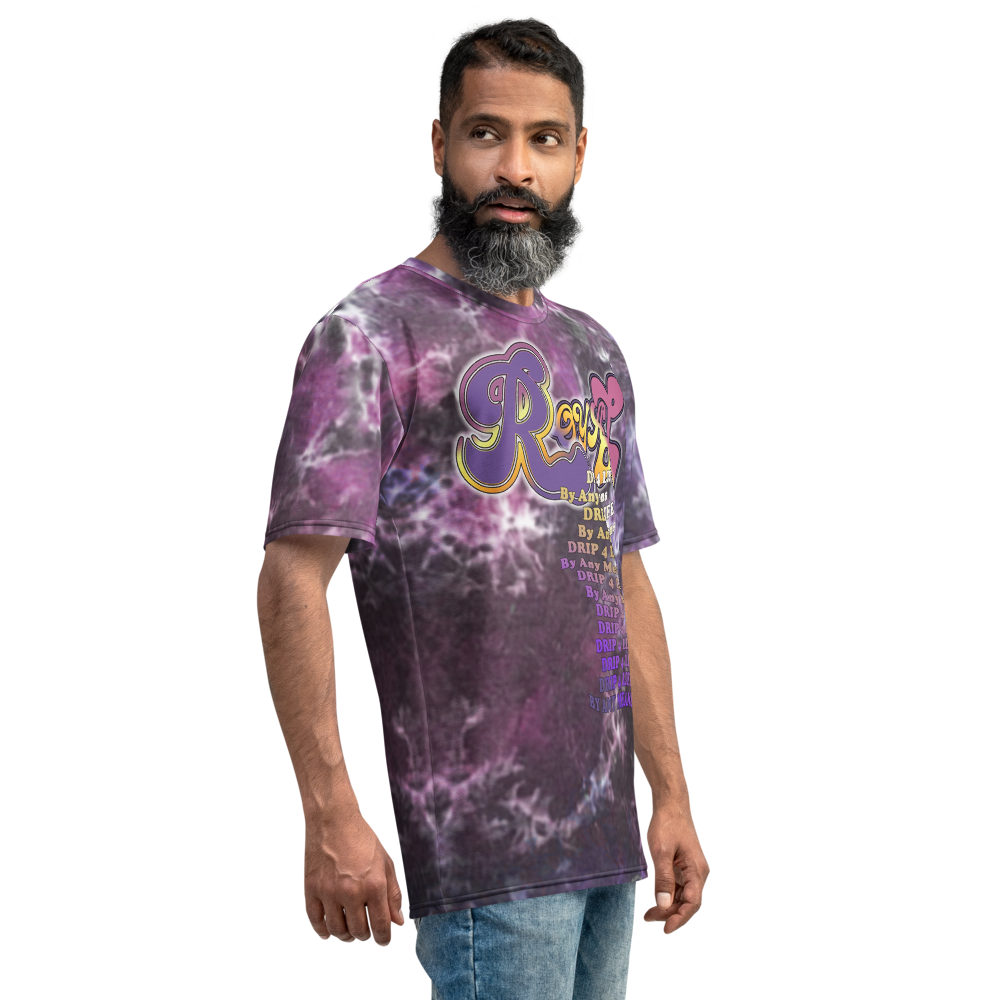 CRXWN | Royal Urban Resort | Trippy Drippy D4L By Any Means Bleach Acid Wash Unisex Jersey Tee Royal Wave CMFT PSG Purple Acid Wash