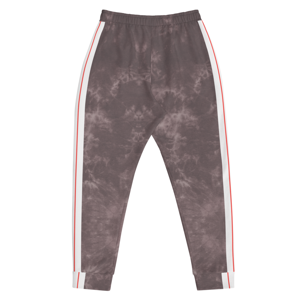 CRXWN | Royal Urban Resort | Trippy Drippy Bleach Acid Wash with Malibu Stripe Unisex Jogger TAUPE HAZE Bleach Grunge Acid Wash