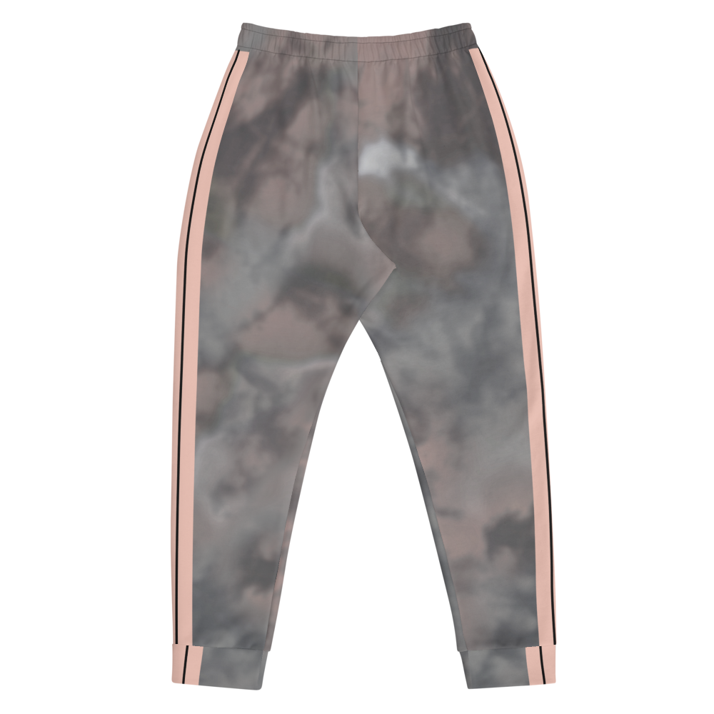 CRXWN | Royal Urban Resort | Trippy Drippy Bleach Acid Wash with Malibu Stripe Unisex Jogger Ash Stone Bleach Grunge Acid Dye