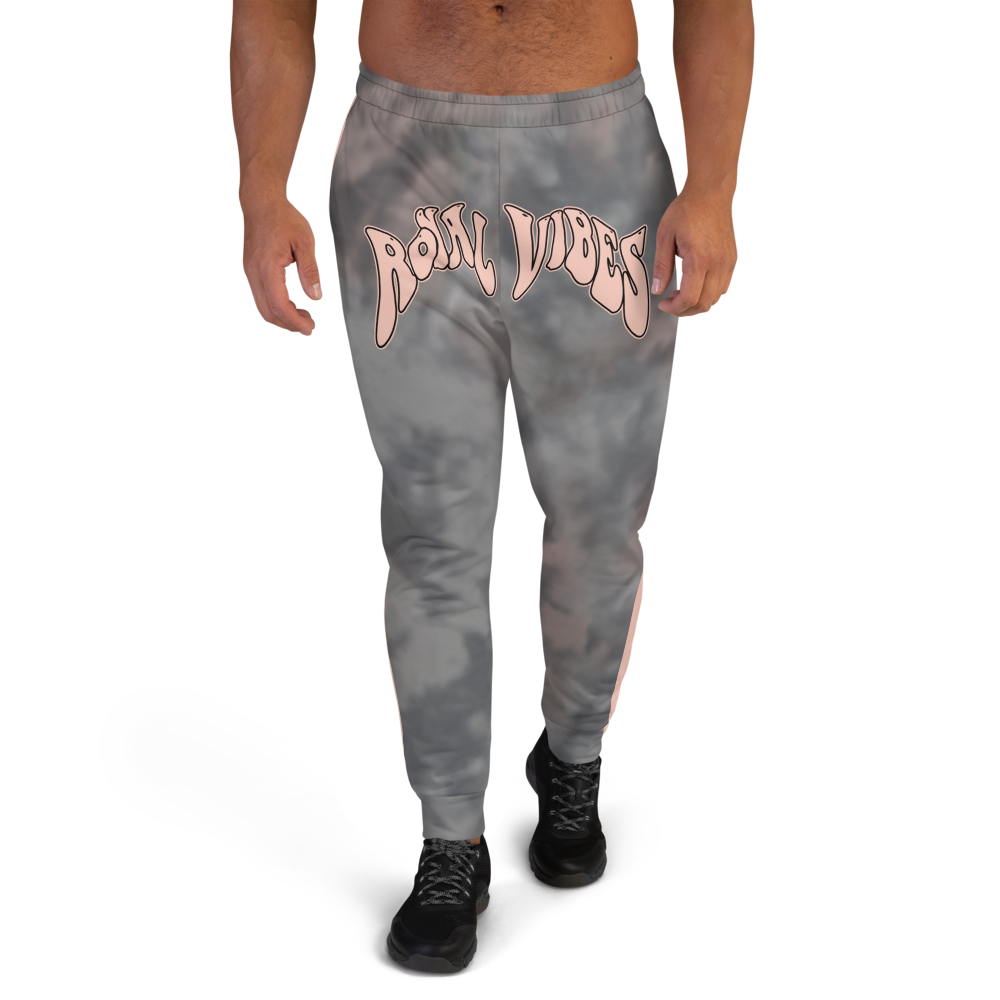 CRXWN | Royal Urban Resort | Trippy Drippy Bleach Acid Wash with Malibu Stripe Unisex Jogger Ash Stone Bleach Grunge Acid Dye