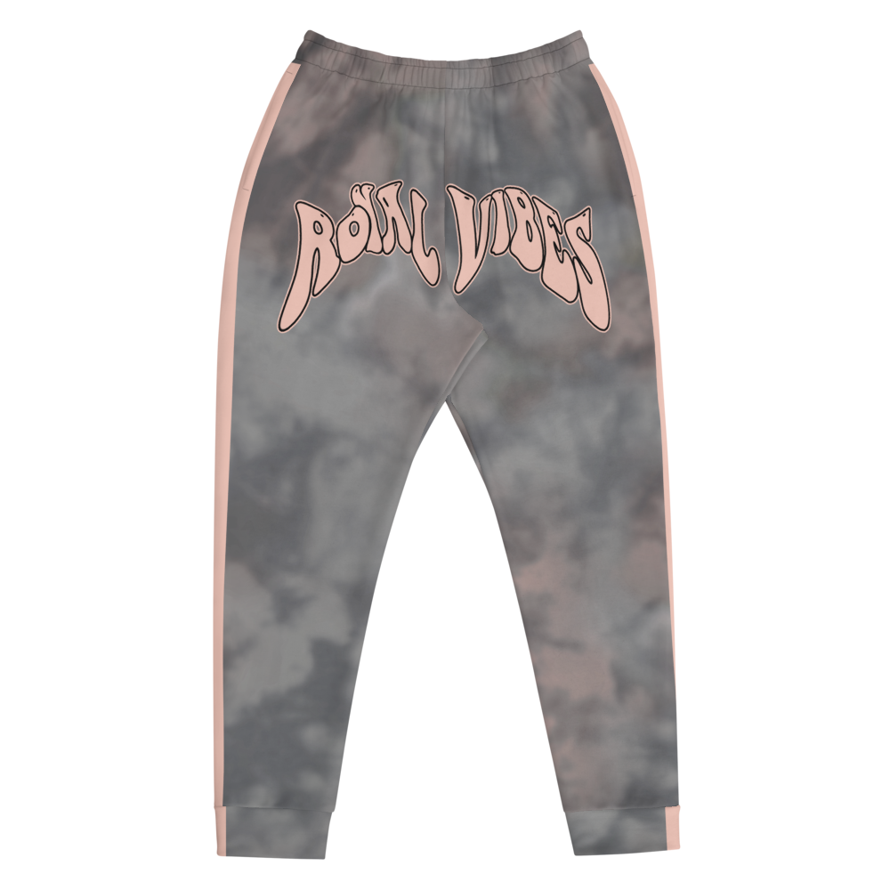 CRXWN | Royal Urban Resort | Trippy Drippy Bleach Acid Wash with Malibu Stripe Unisex Jogger Ash Stone Bleach Grunge Acid Dye