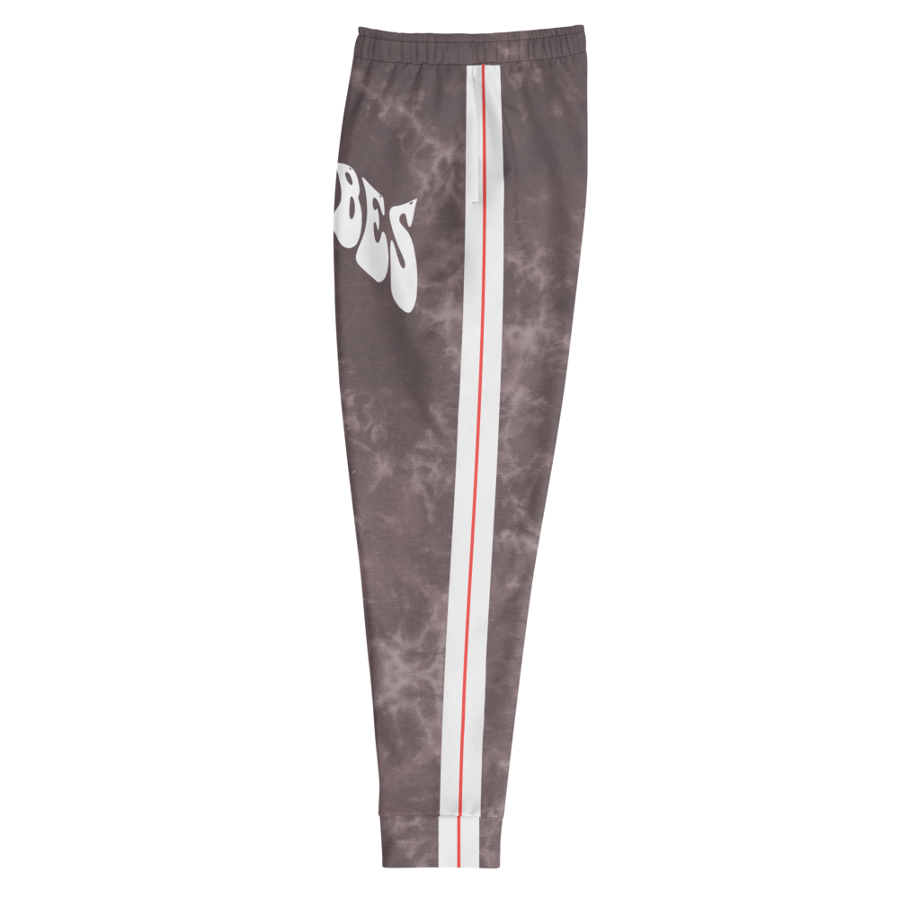 CRXWN | Royal Urban Resort | Trippy Drippy Bleach Acid Wash with Malibu Stripe Unisex Jogger TAUPE HAZE Bleach Grunge Acid Wash